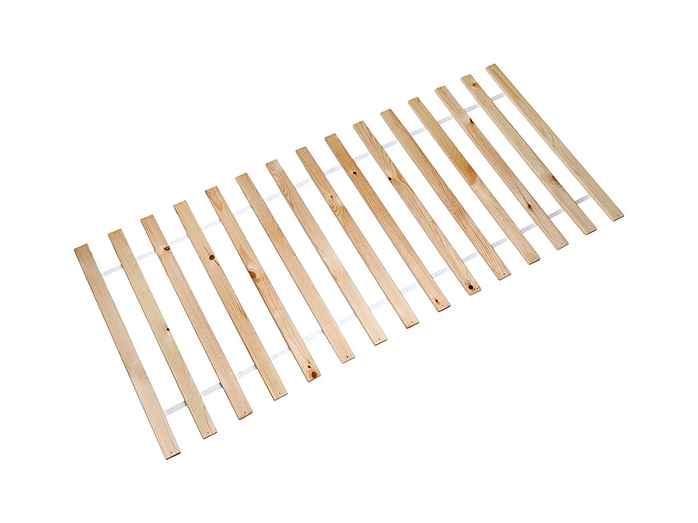 Sommier à 13 Lattes en pin massif pour Lit 1 Personne, 198 x 90 x 2 cm