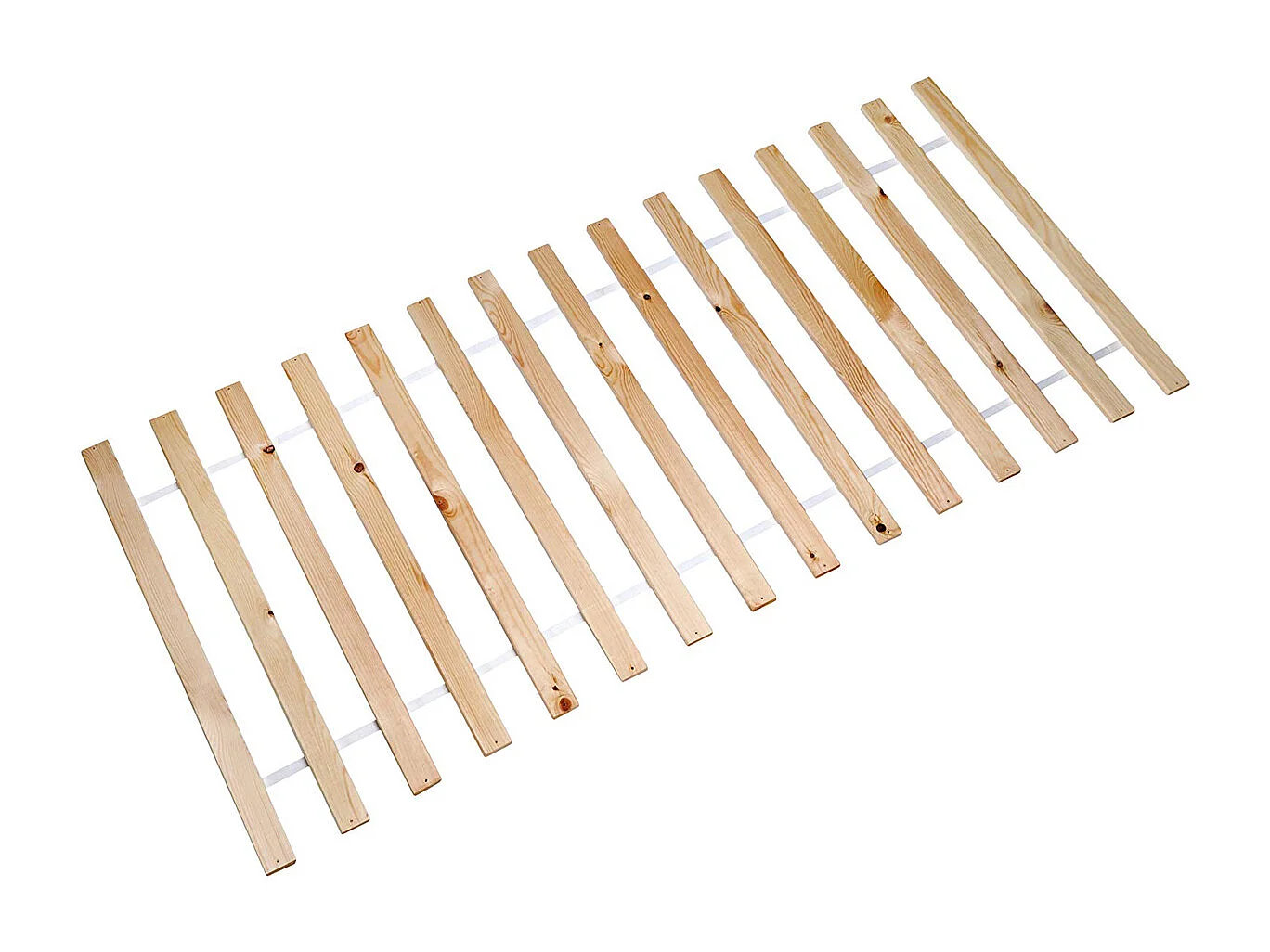Sommier à 13 Lattes en pin massif pour Lit 1 Personne, 198 x 90 x 2 cm