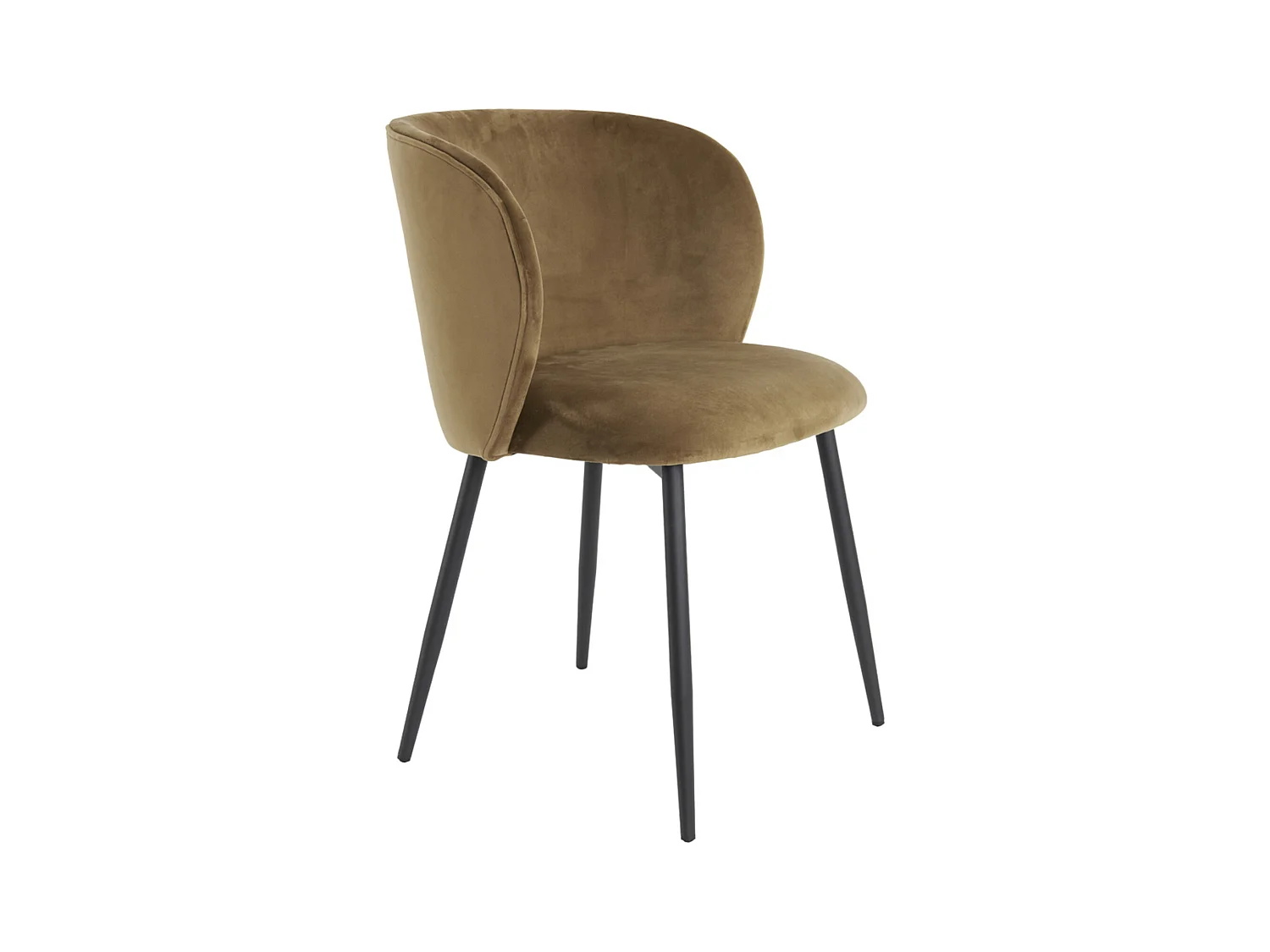 Chaise de salle à manger ELYNA - 56x55x79cm - Marron - Lot de 2