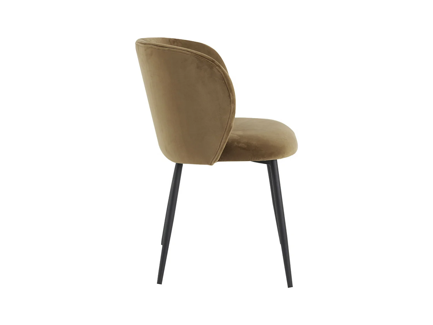 Chaise de salle à manger ELYNA - 56x55x79cm - Marron - Lot de 2