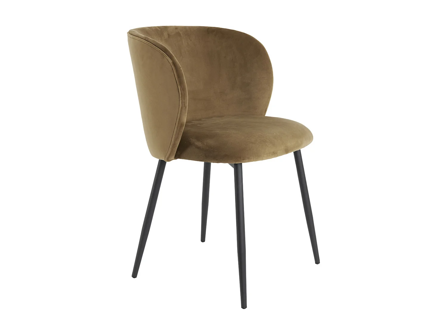 Chaise de salle à manger ELYNA - 56x55x79cm - Marron - Lot de 2