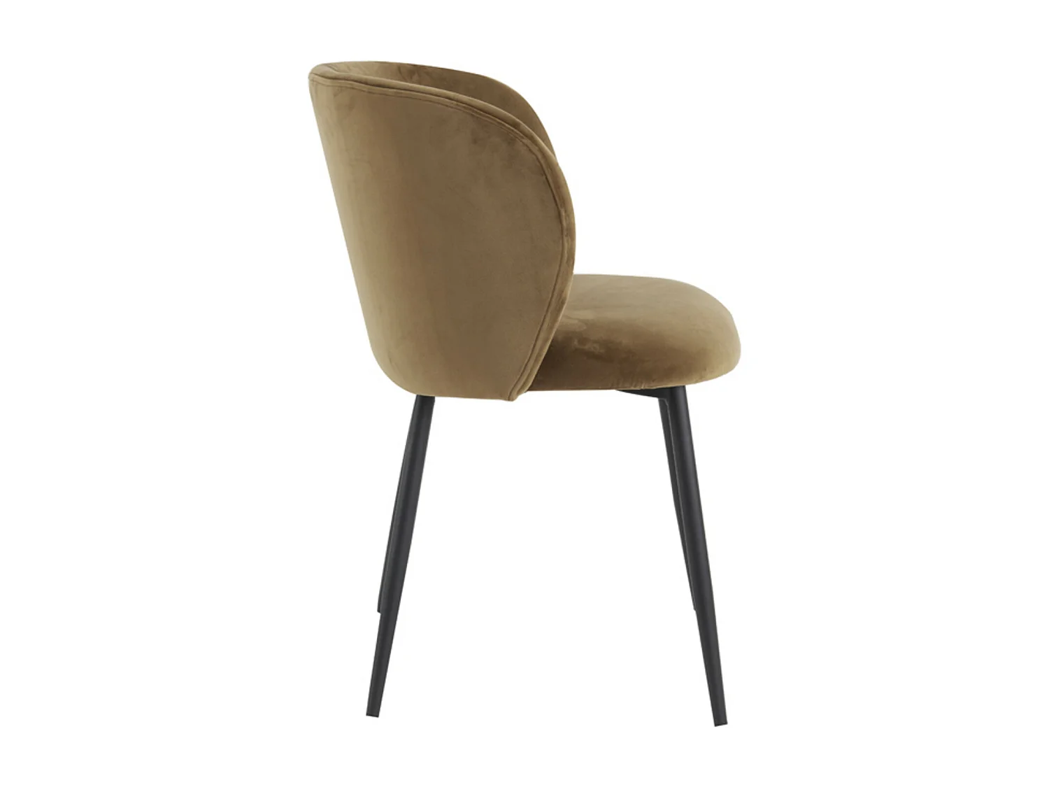 Chaise de salle à manger ELYNA - 56x55x79cm - Marron - Lot de 2