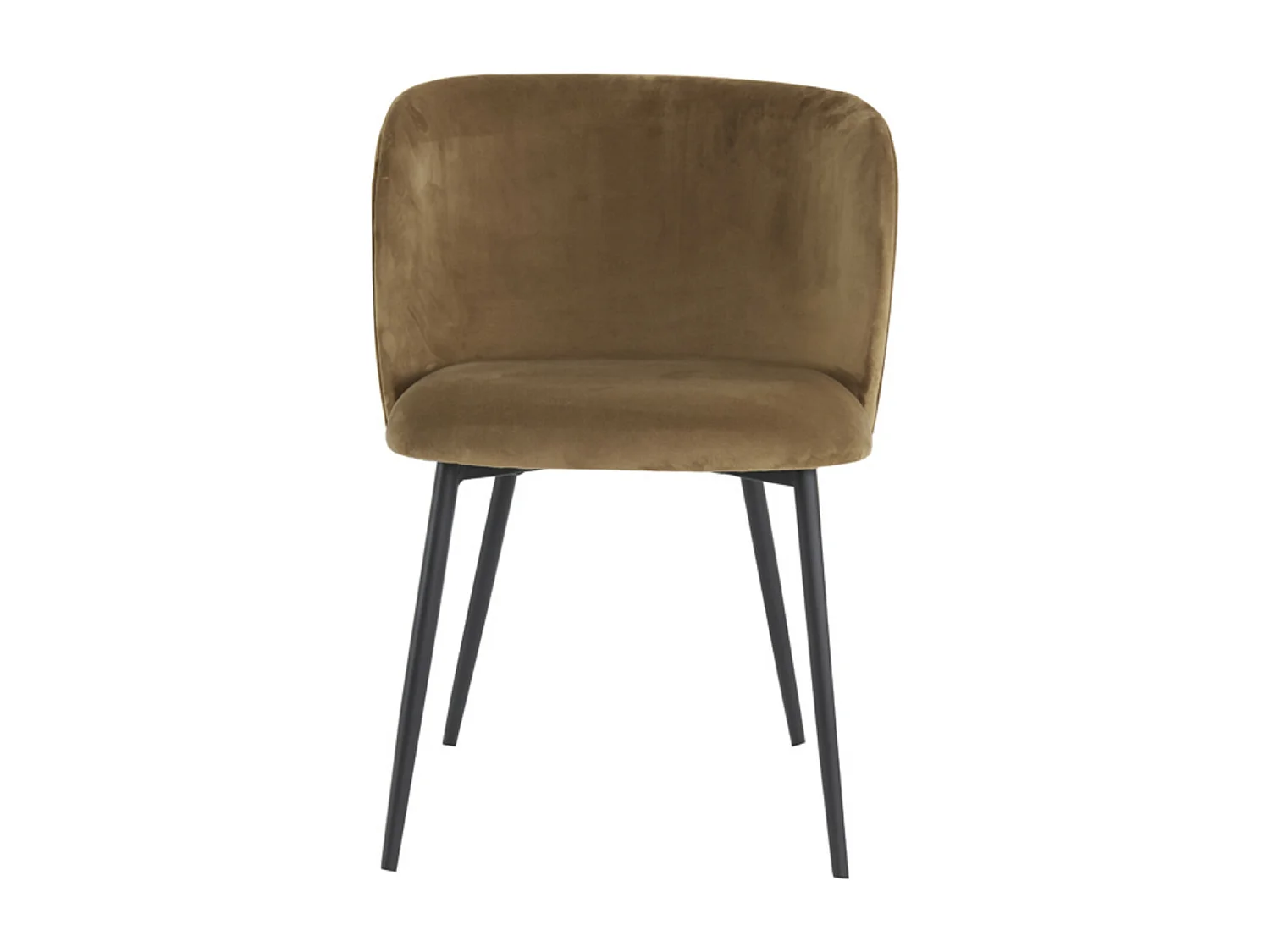 Chaise de salle à manger ELYNA - 56x55x79cm - Marron - Lot de 2