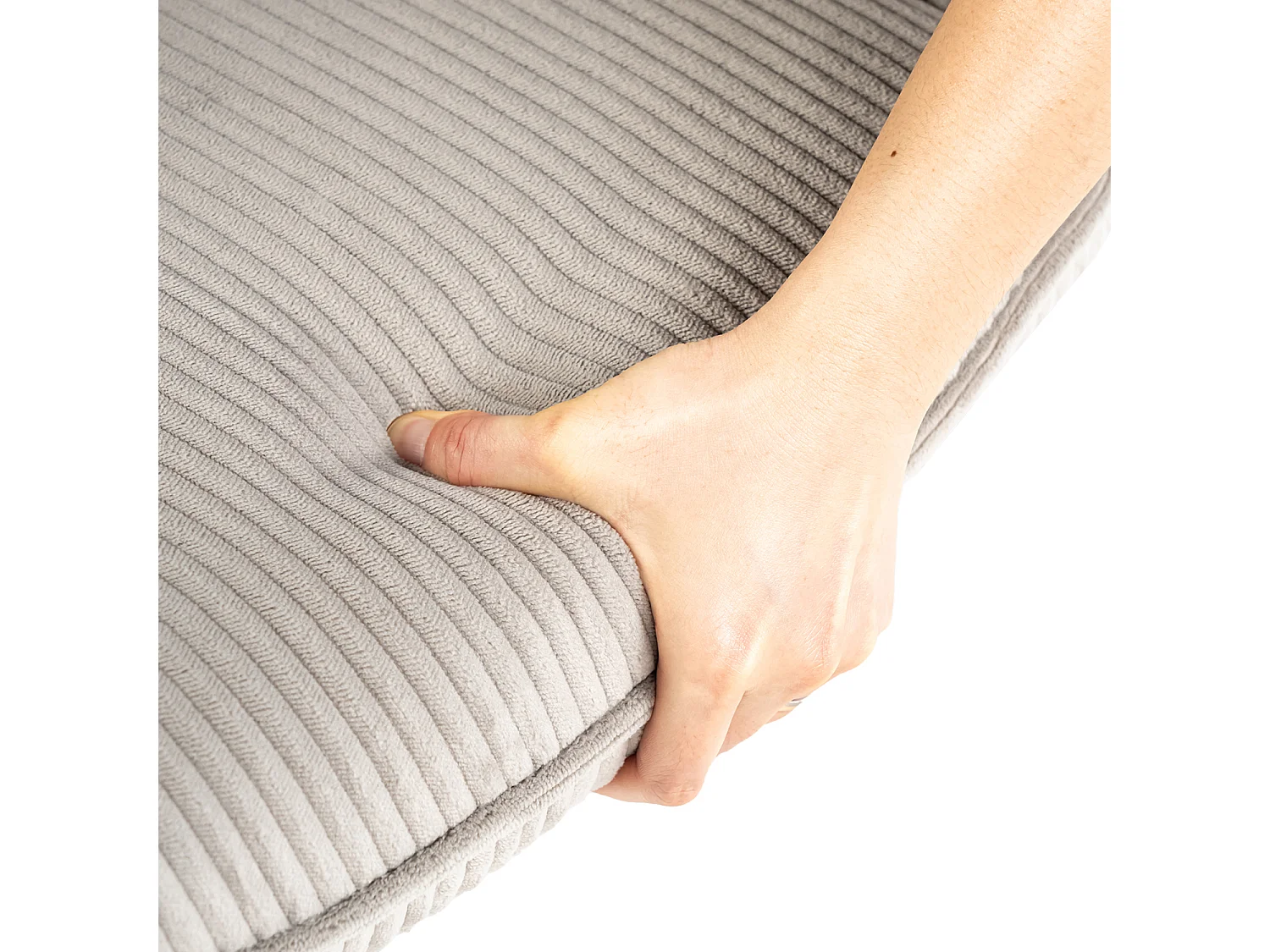 Fauteuil pivotant réglable en hauteur sans accoudoir en velours côtelé,DUROTHIL