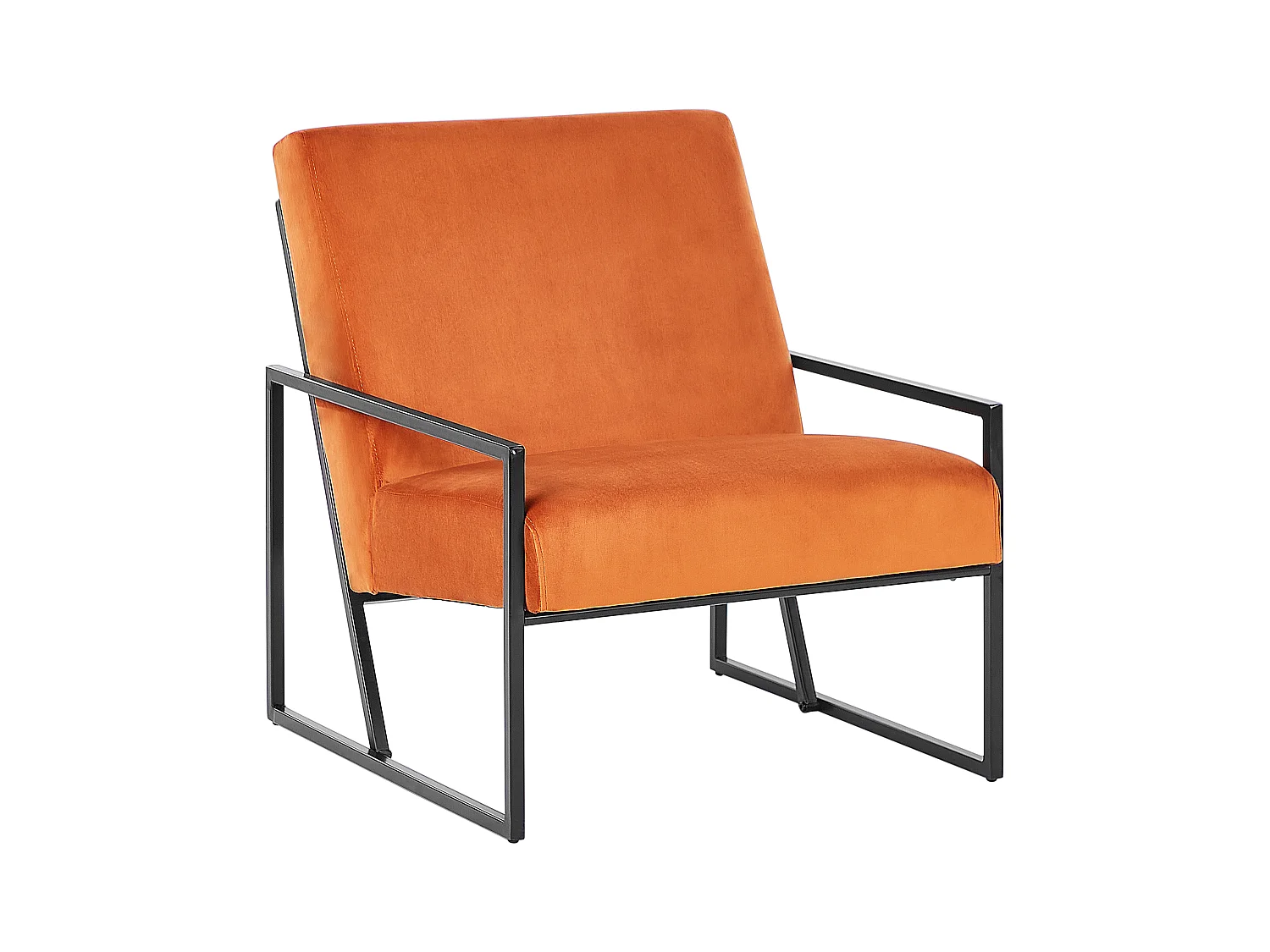 Fauteuil DELARY Velours Orange