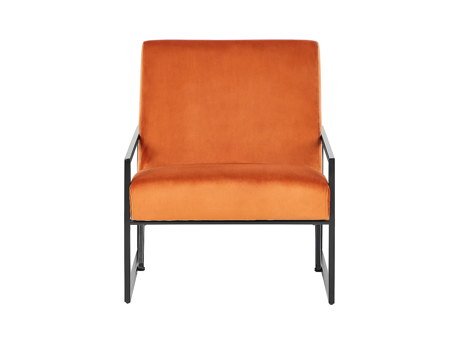 Fauteuil DELARY Velours Orange