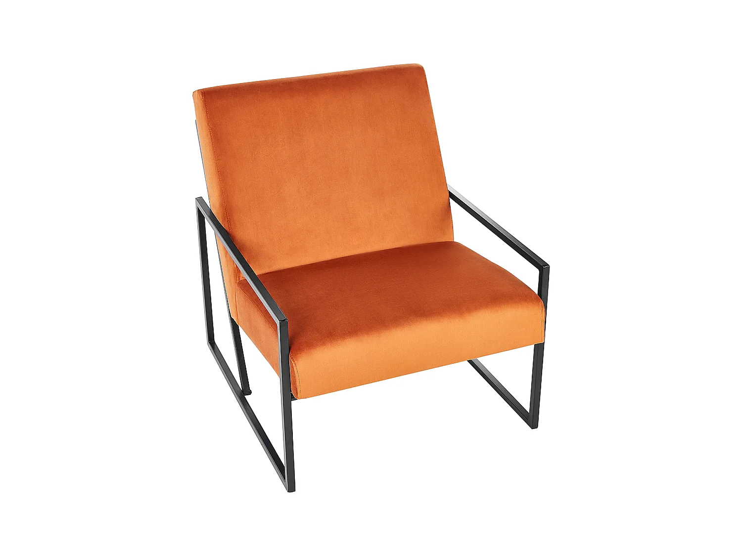 Fauteuil DELARY Velours Orange