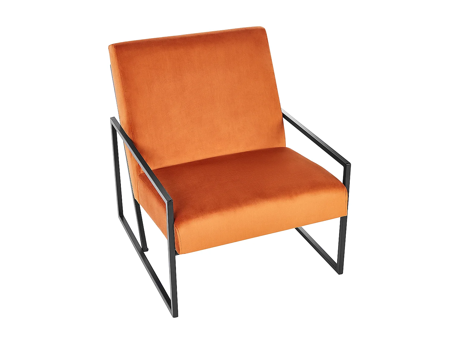 Fauteuil DELARY Velours Orange