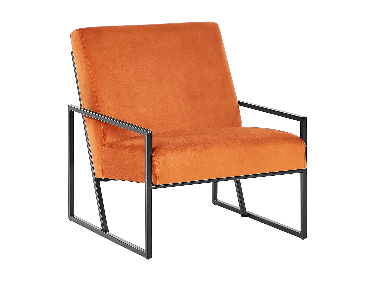 Fauteuil DELARY Velours Orange
