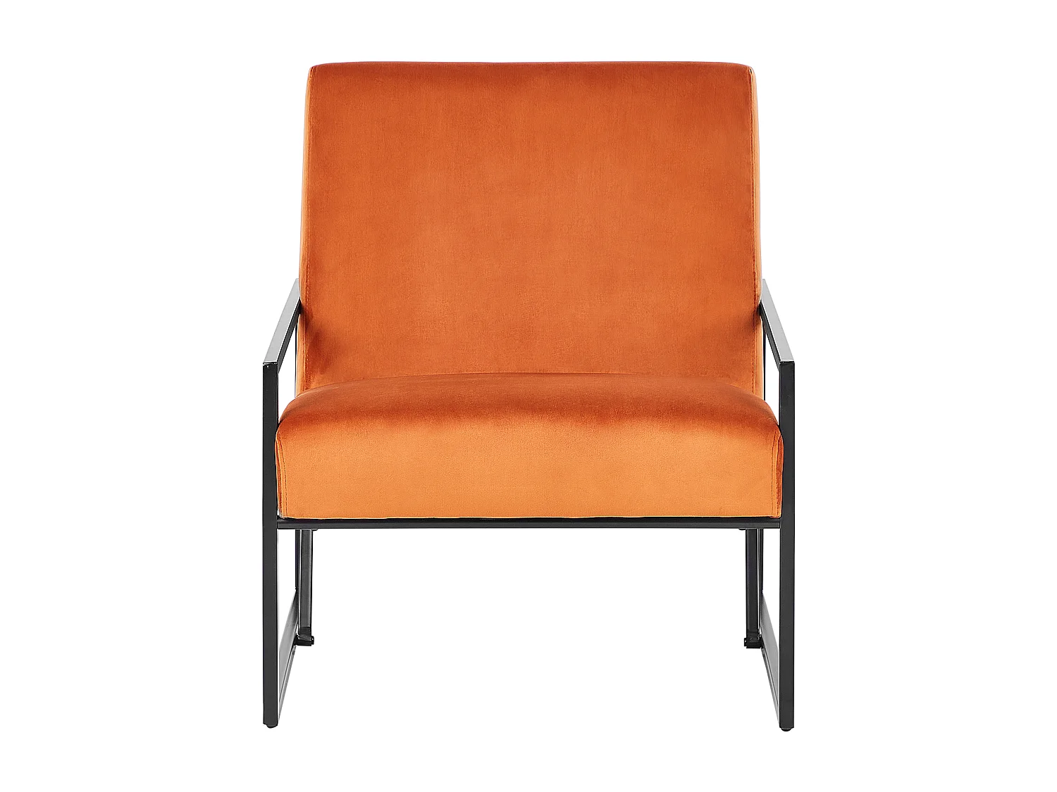 Fauteuil DELARY Velours Orange