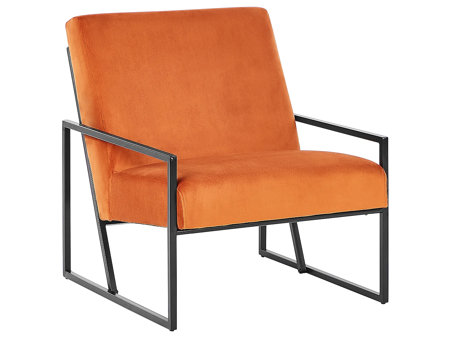 Fauteuil DELARY Velours Orange