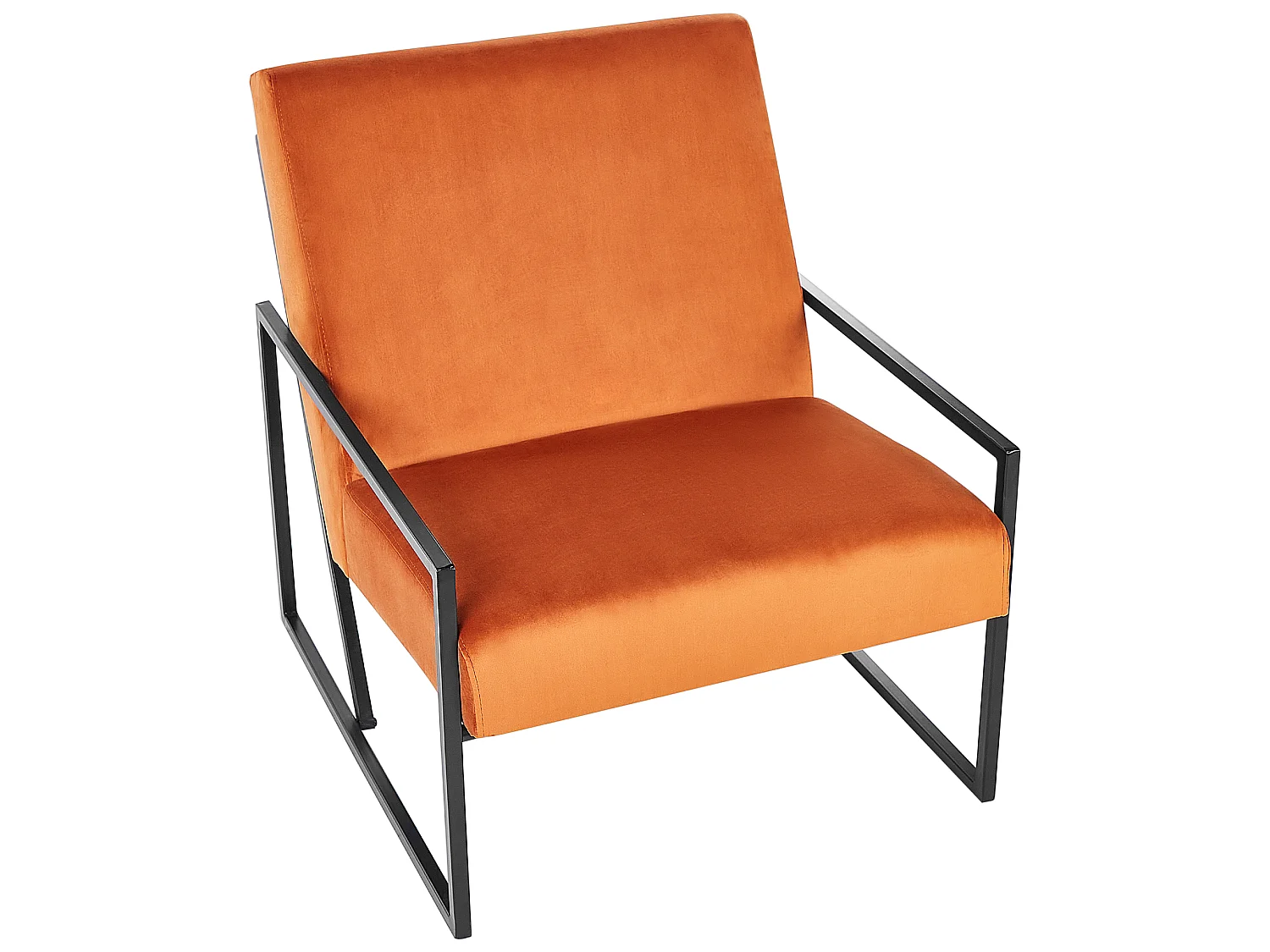Fauteuil DELARY Velours Orange