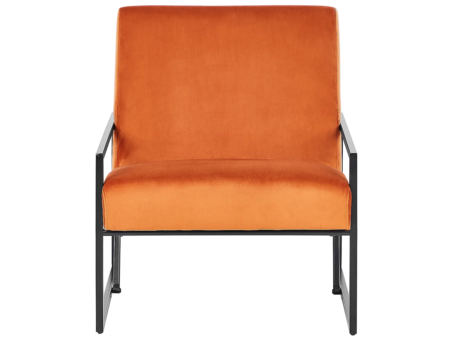 Fauteuil DELARY Velours Orange
