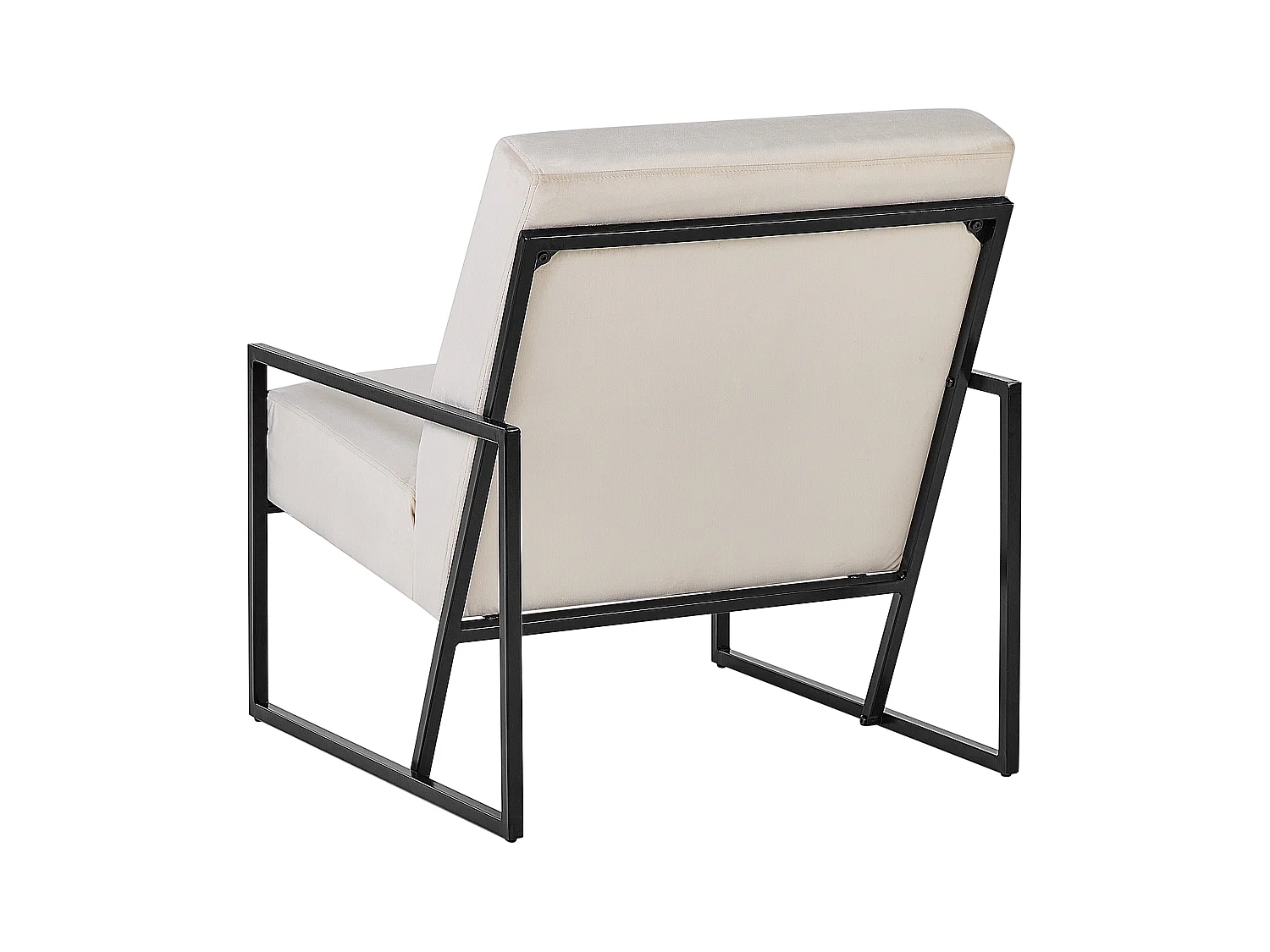 Fauteuil DELARY Velours Beige clair