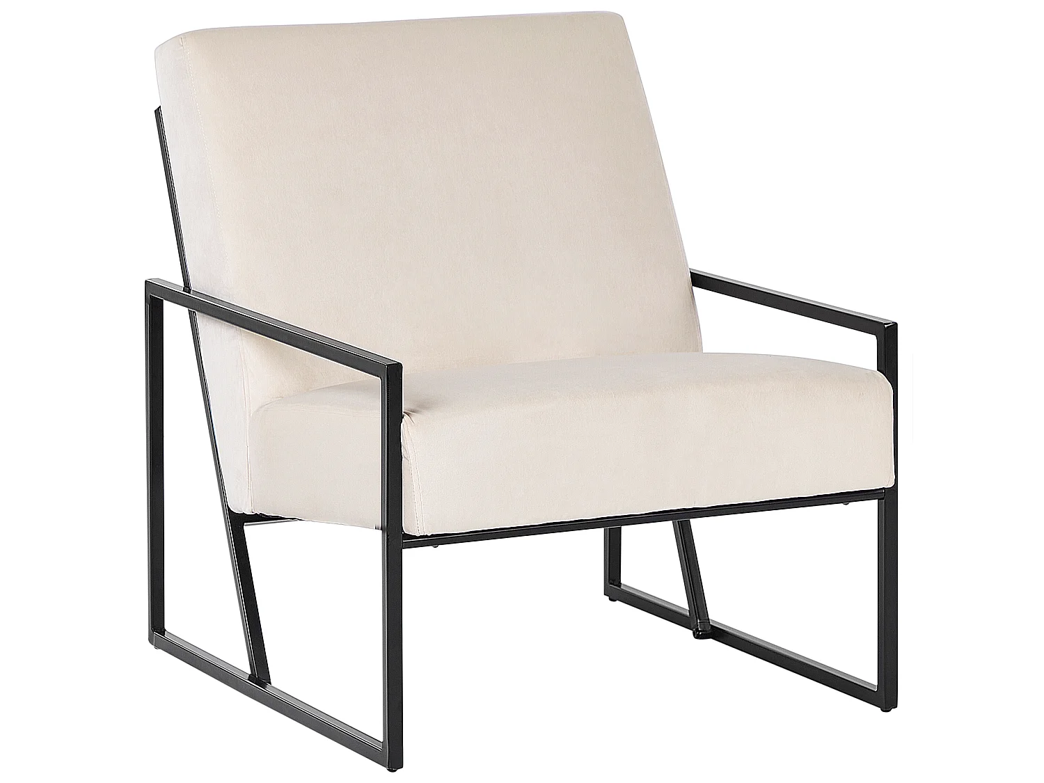 Armchair DELARY Velvet Light Beige