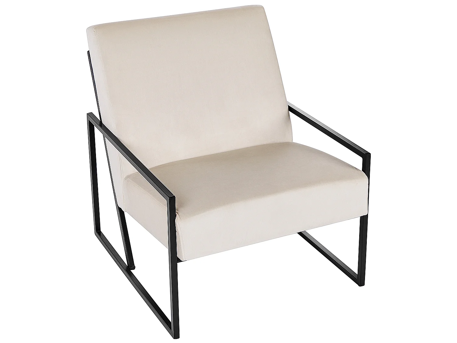 Armchair DELARY Velvet Light Beige
