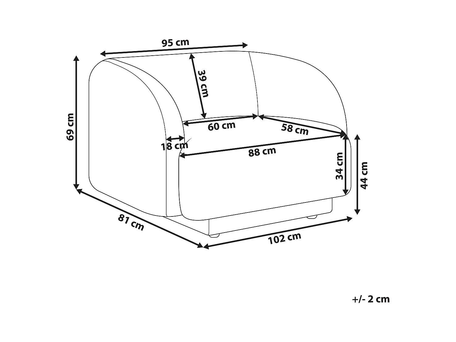 Fauteuil SKJANES Tissu Vert