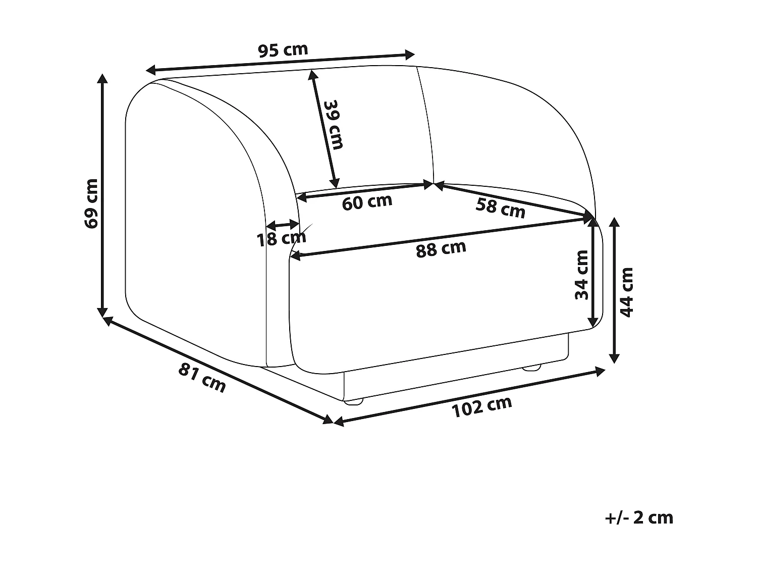 Sessel Stoff grün mit Armlehnen geschwungene Form Polstersessel Skjanes