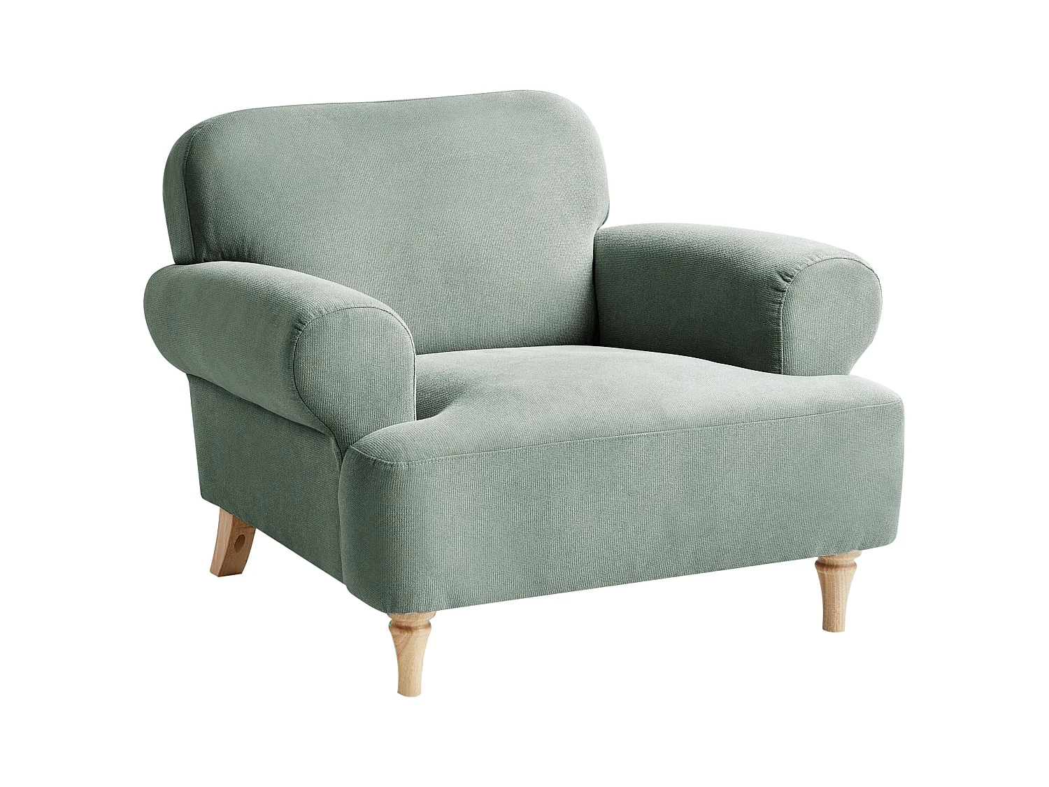 Fauteuil KIBERG Tissu Vert clair