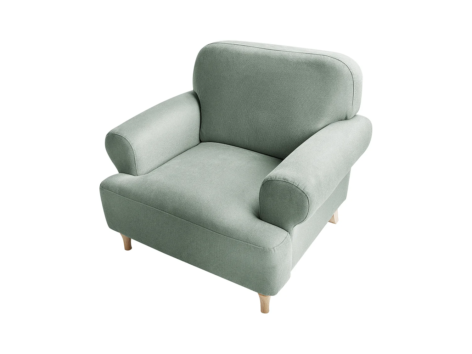 Fauteuil KIBERG Tissu Vert clair