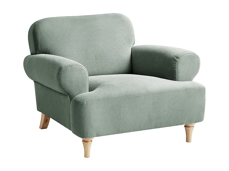 Fauteuil KIBERG Tissu Vert clair