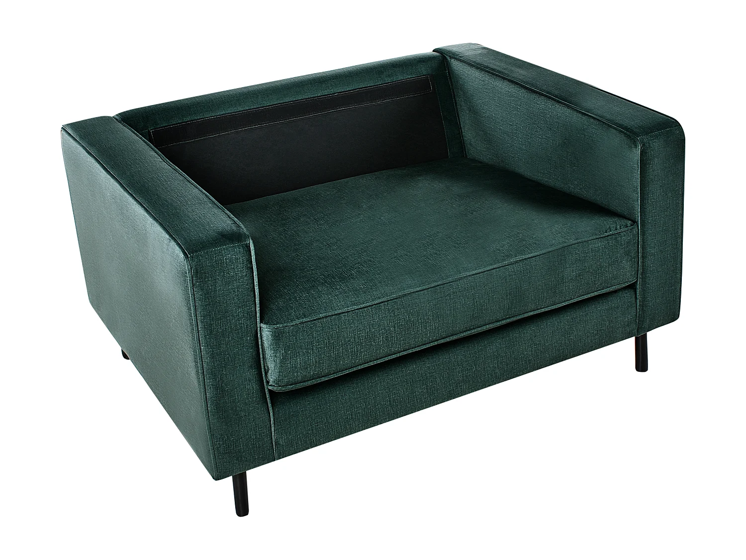 Sessel SAVALEN Samtstoff Dunkelgrün