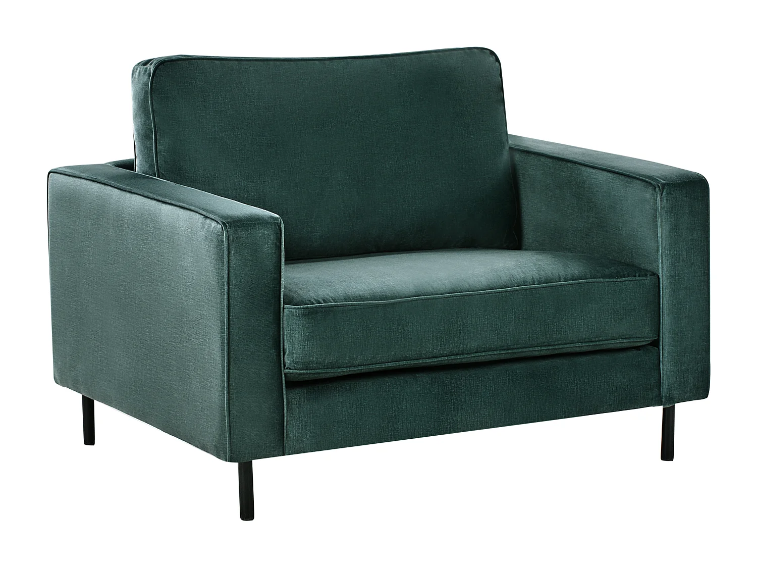 Fauteuil SAVALEN Velours Vert foncé