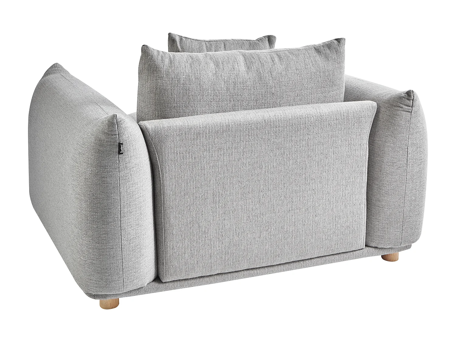 Fauteuil LUVOS Tissu Gris clair