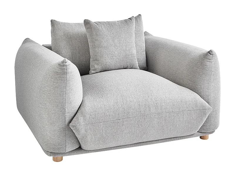 Sessel LUVOS Stoff Hellgrau