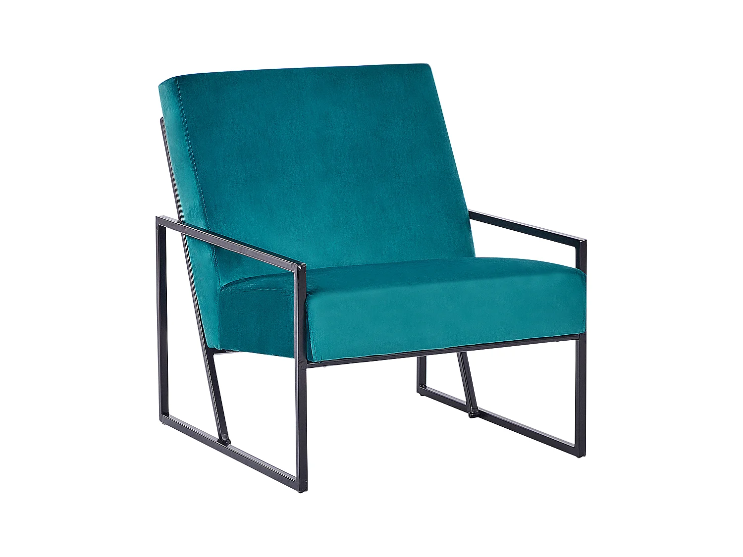 Fauteuil DELARY Velours Bleu paon