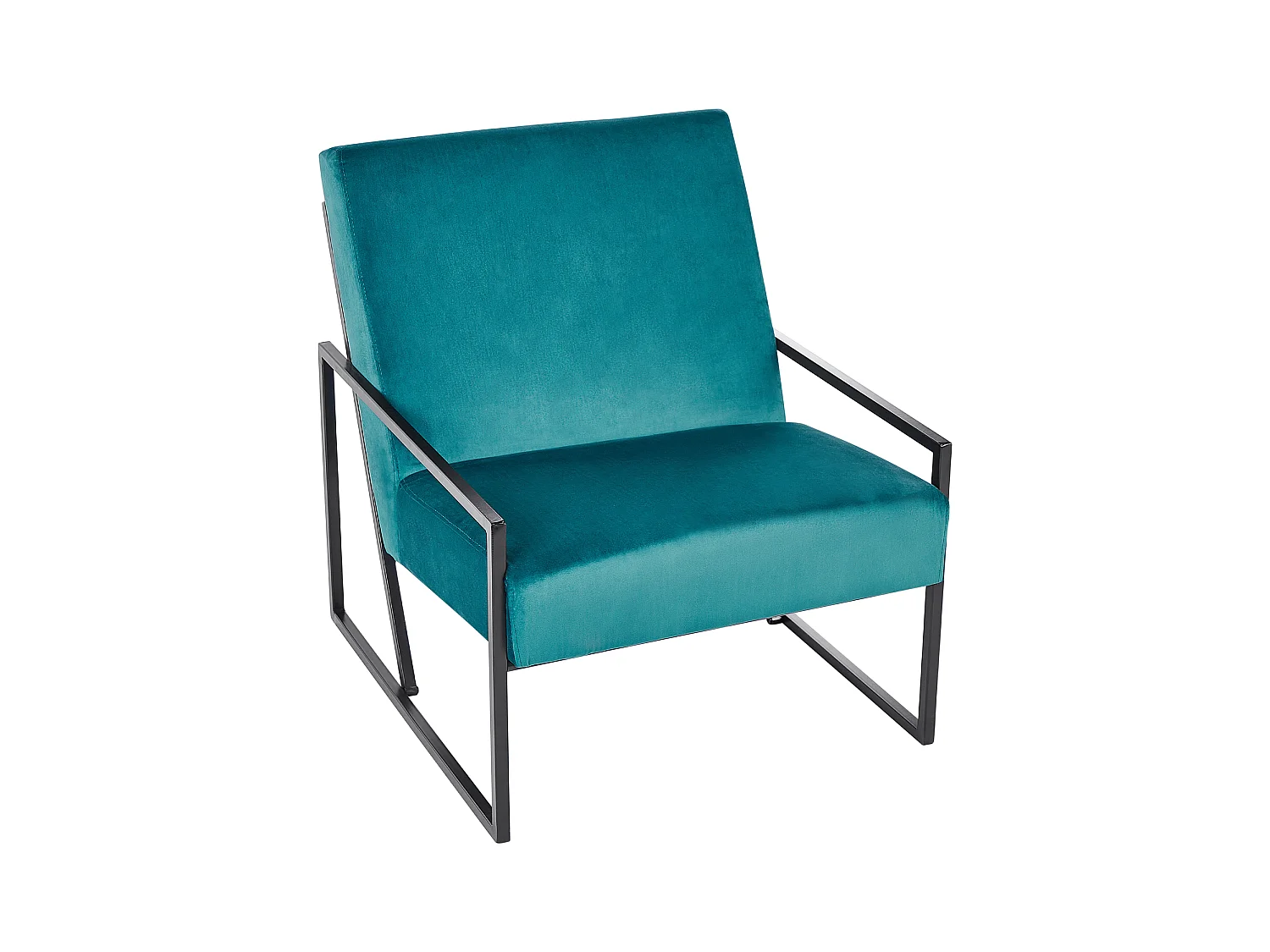 Fauteuil DELARY Velours Bleu paon