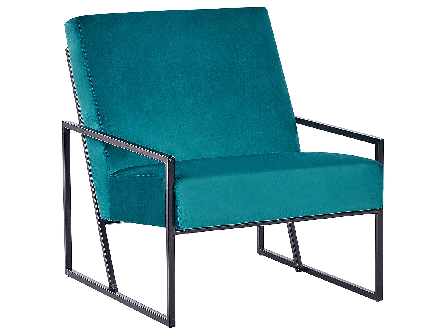 Fauteuil DELARY Velours Bleu paon