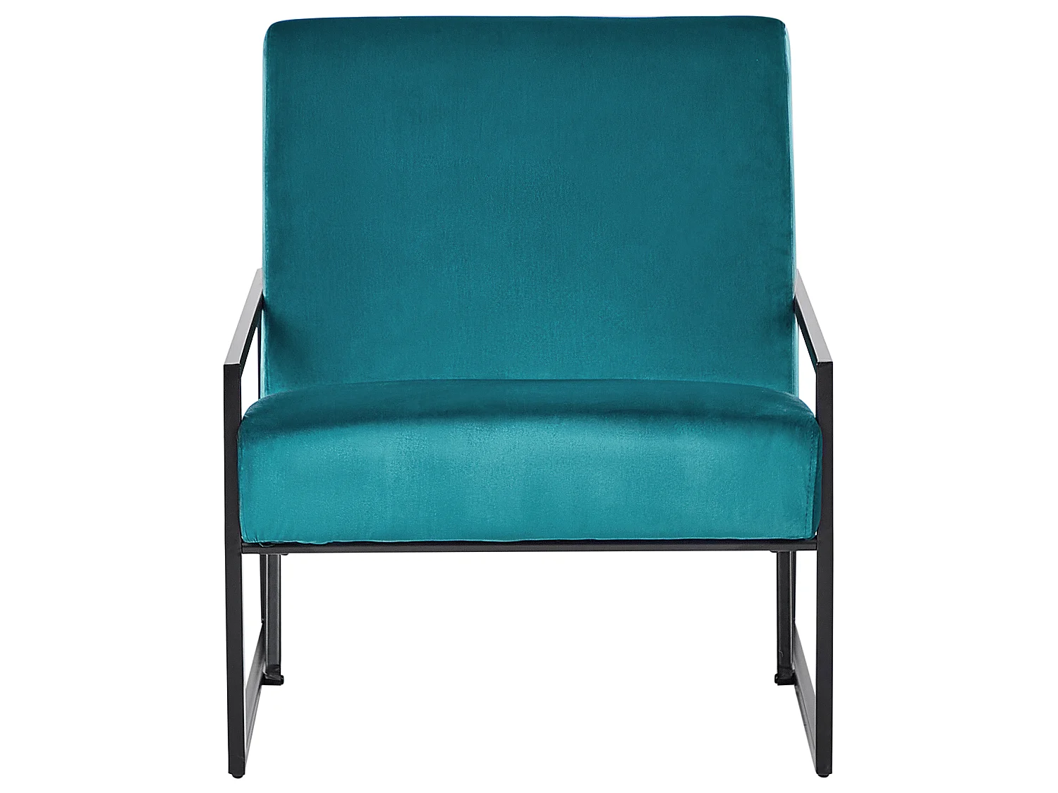 Fauteuil DELARY Velours Bleu paon