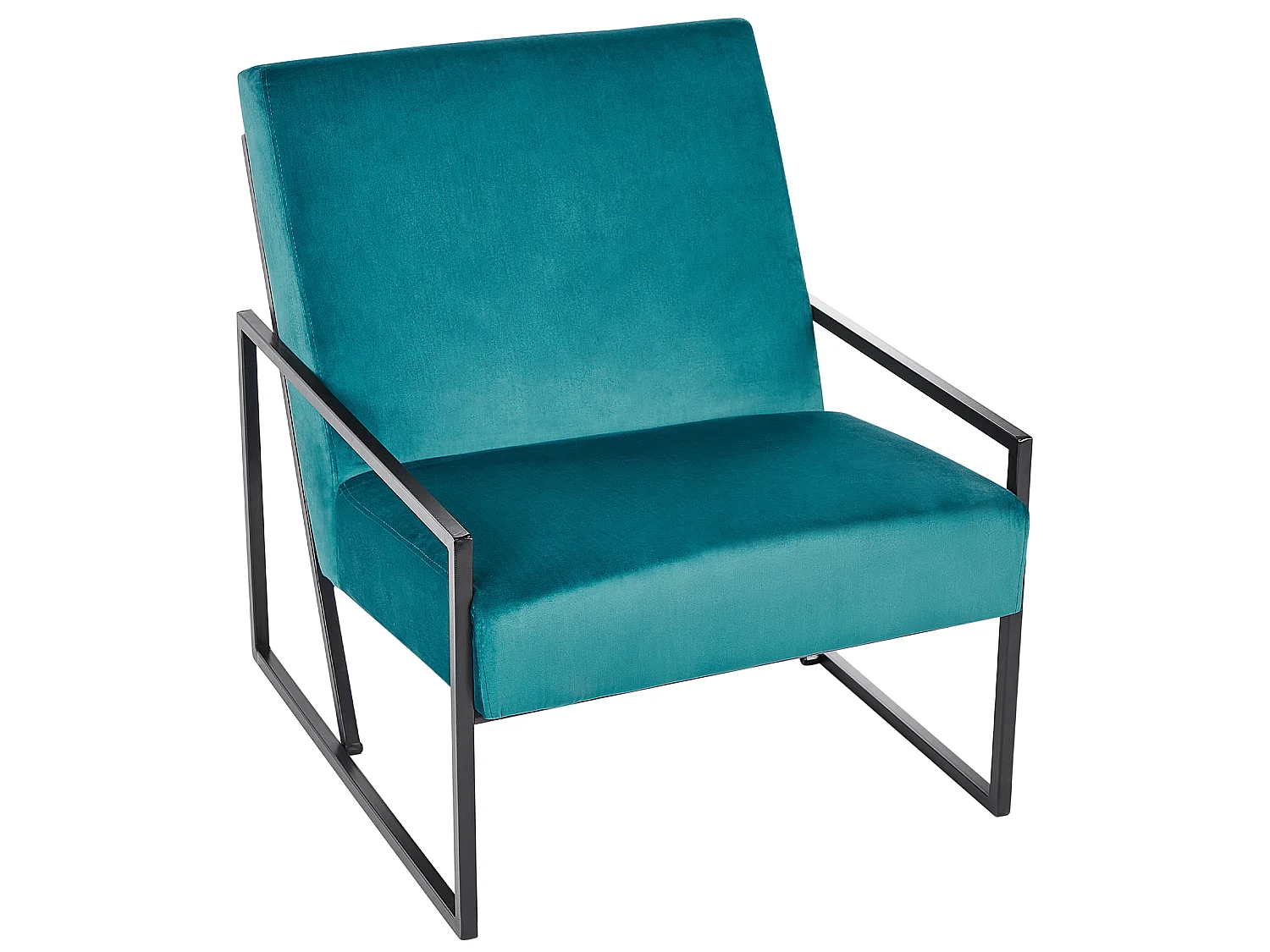 Fauteuil DELARY Velours Bleu paon