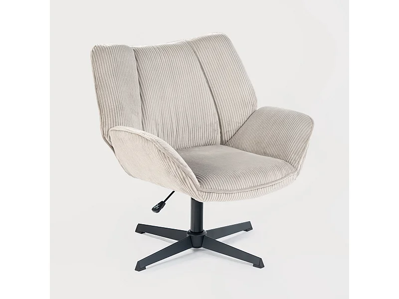 Chaise de bureau pivotant réglable en hauteur en velours côtelé,DUROTHILOFFICE