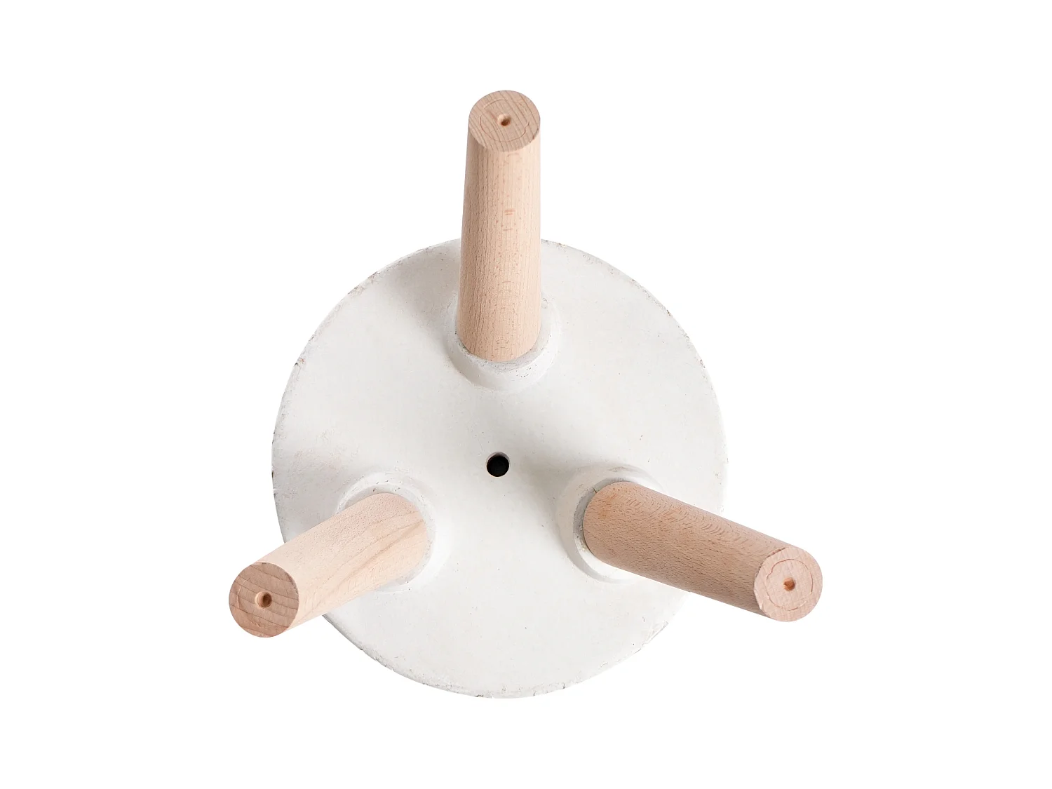 Cache-pot sur pied PREWEZA 23 cm Blanc cassé