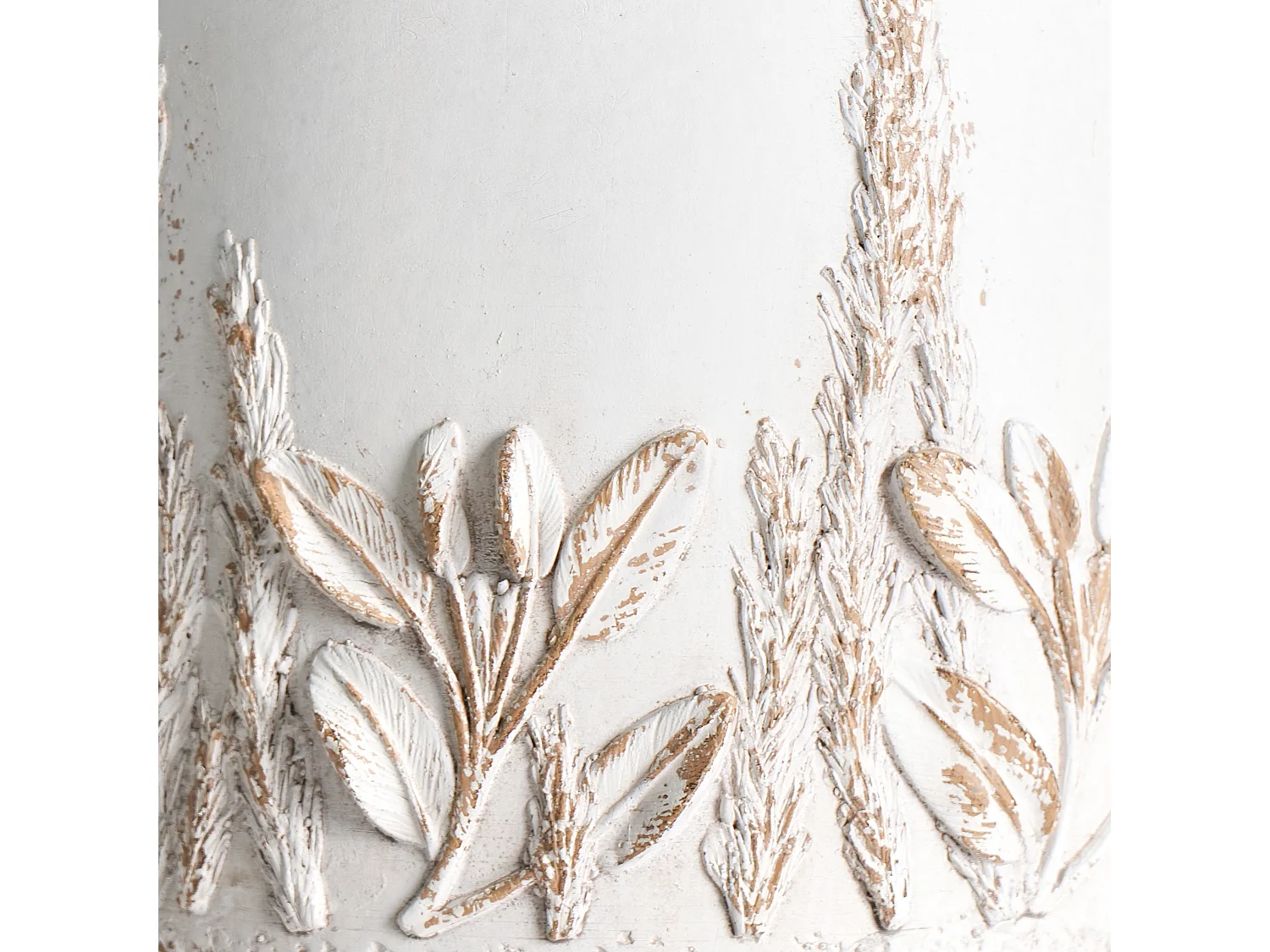 Pflanzentopf für drinnen und draußen im Vintage-Stil cremeweiß Preweza