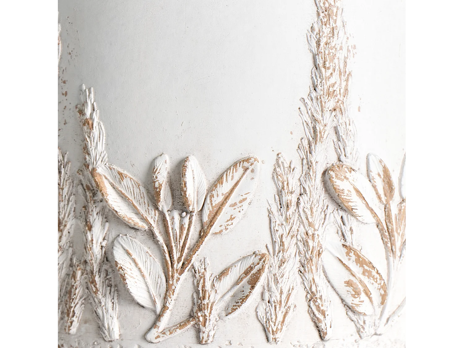 Cache-pot sur pied PREWEZA 23 cm Blanc cassé