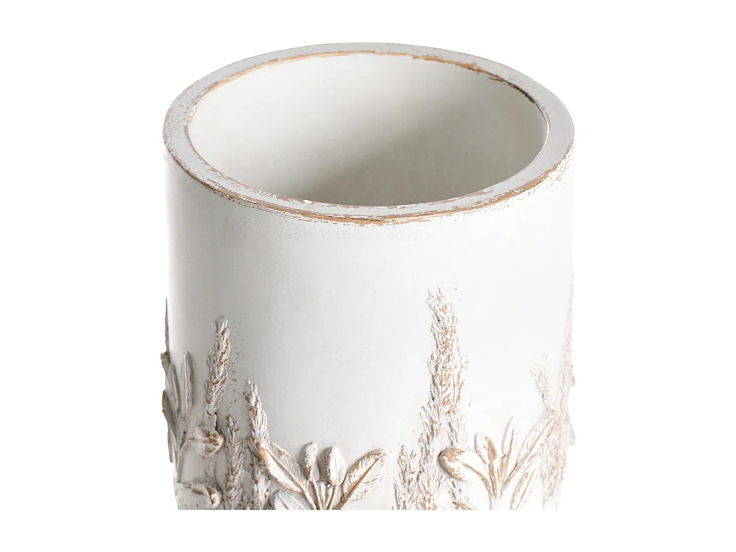 Cache-pot sur pied PREWEZA 23 cm Blanc cassé