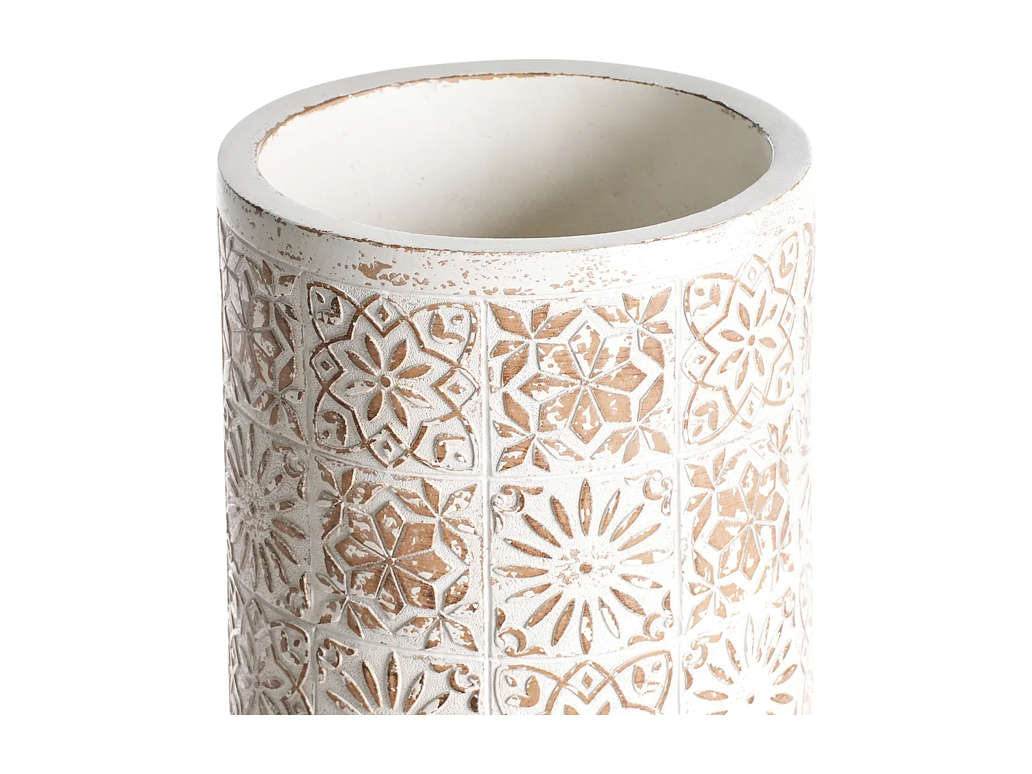 Cache-pot sur pied KARISTOS 36 cm Blanc cassé