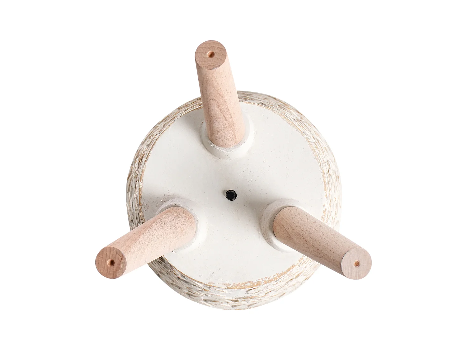 Pflanzentopf für den Innen- und Außenbereich Vintage-Stil Antik-Look cremeweiß Aliartos