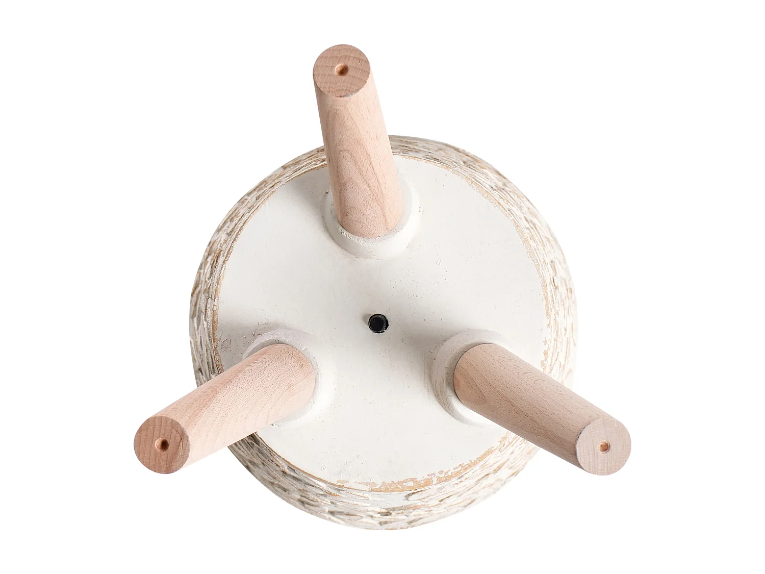 Cache-pot sur pied ALIARTOS 26 cm Blanc cassé