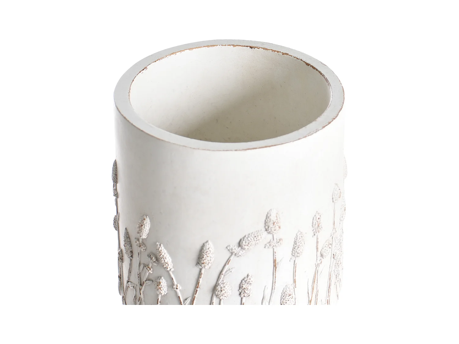 Cache-pot sur pied JANINA 24 cm Blanc cassé