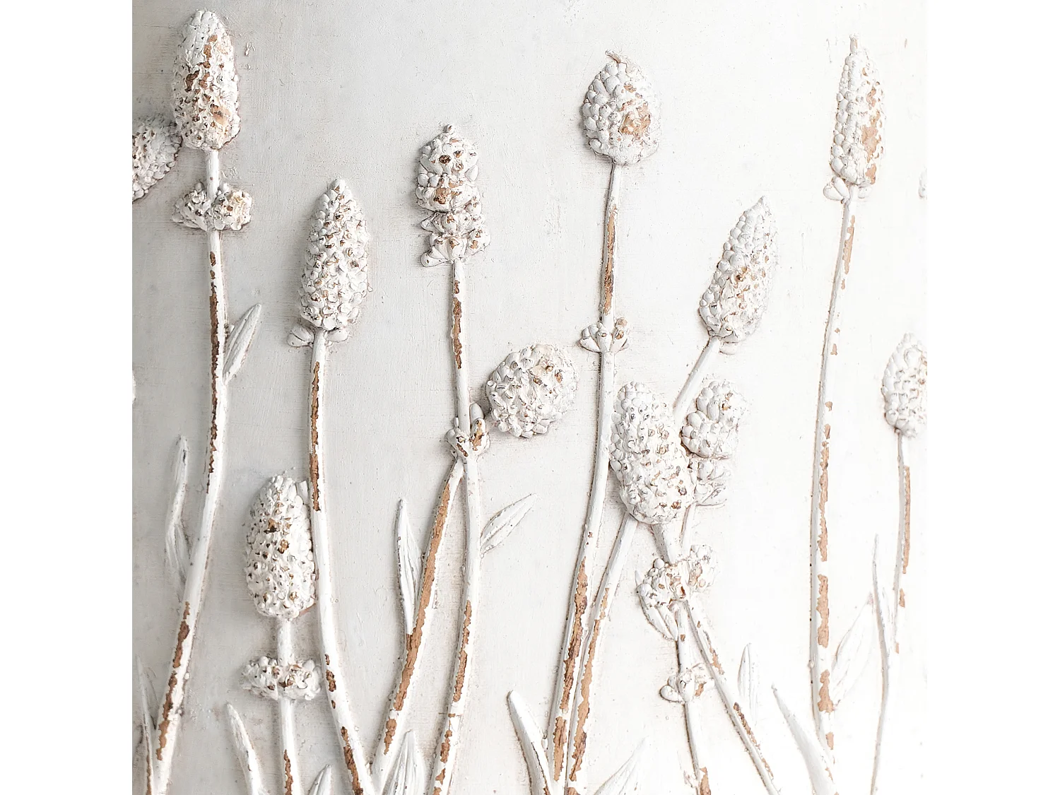 Cache-pot sur pied JANINA 24 cm Blanc cassé