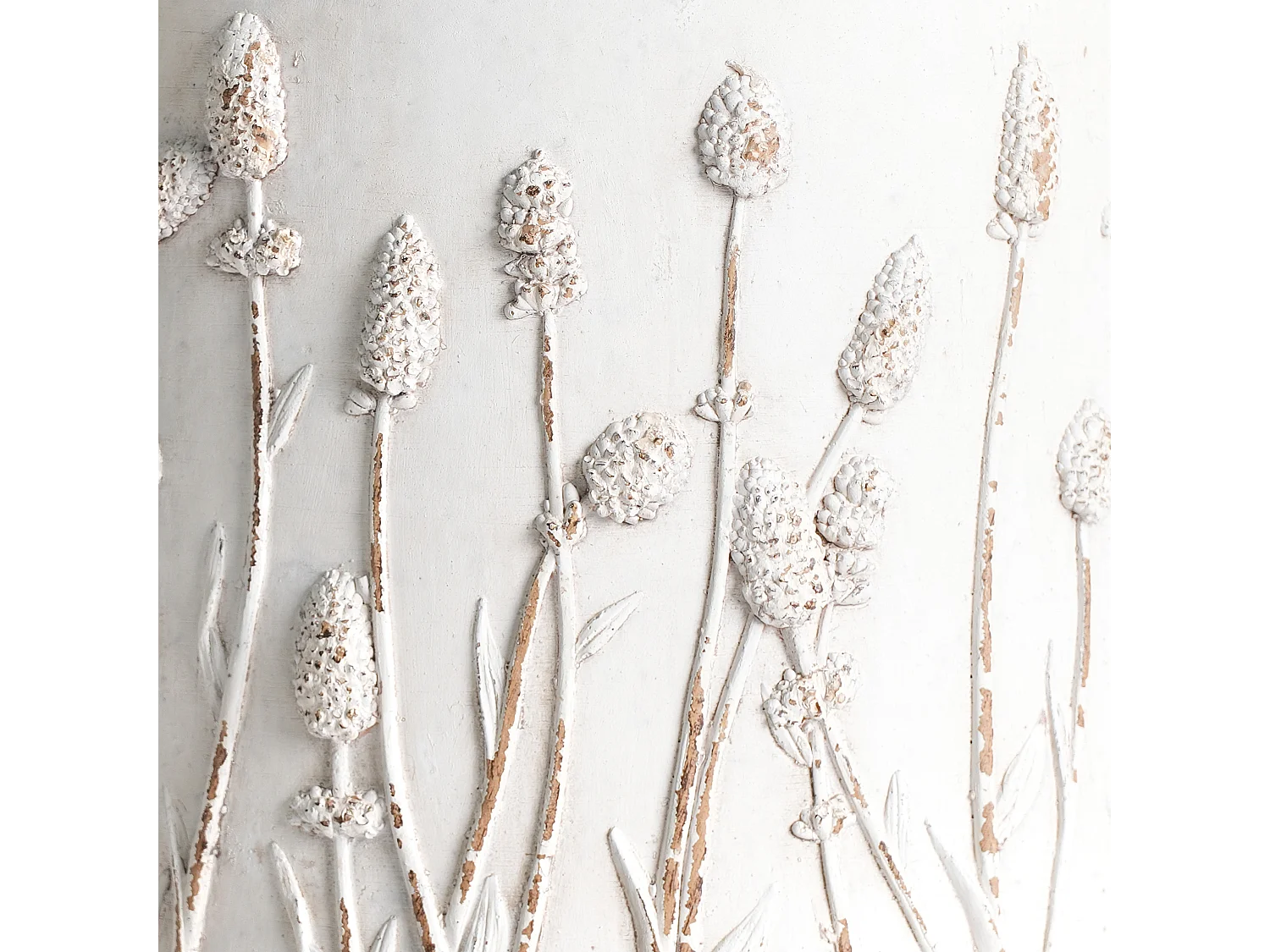 Cache-pot sur pied JANINA 24 cm Blanc cassé