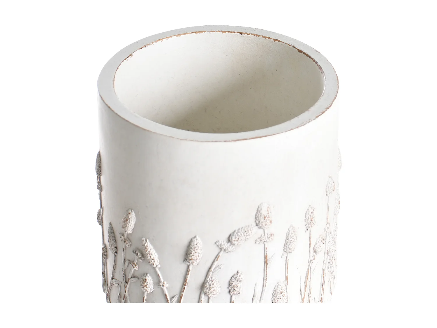 Cache-pot sur pied JANINA 24 cm Blanc cassé