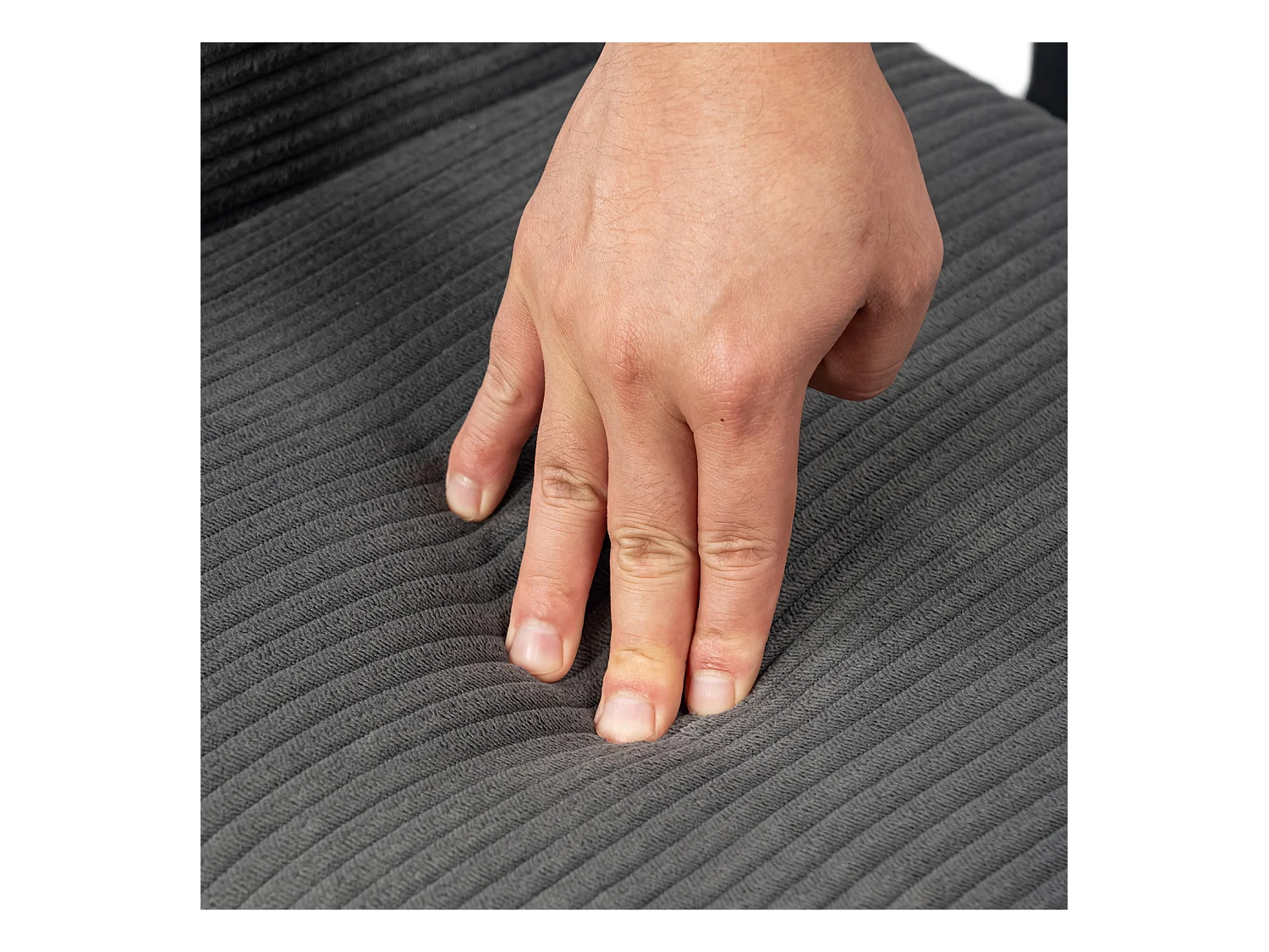 Lot de 4 chaises de salle à manger fauteuils en velours côtelé style scandinave,CROMWELL