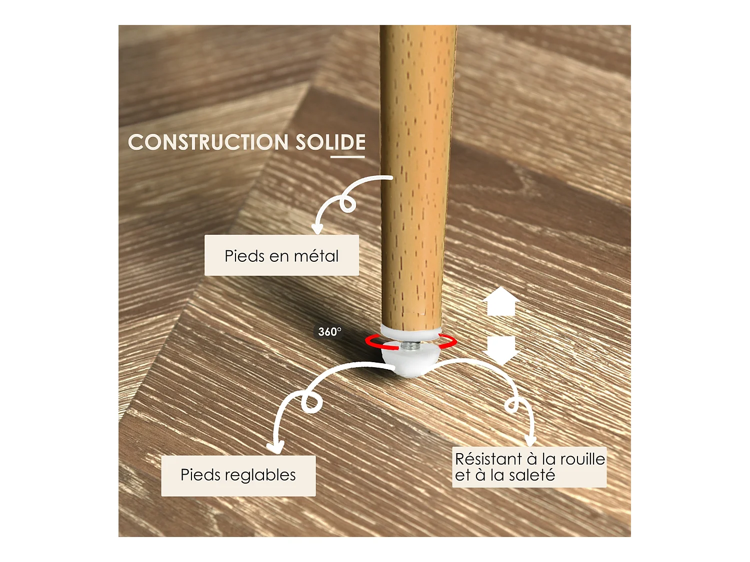 Lot de 6 chaise de salle à manger fauteuils en bouclette style scandinave,CROMWELL