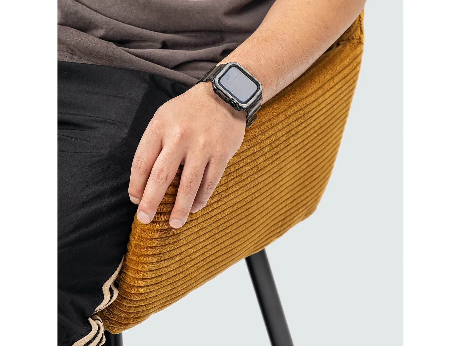 Lot de 2 chaises de salle à manger fauteuils en velours côtelé style scandinave,CROMWELL