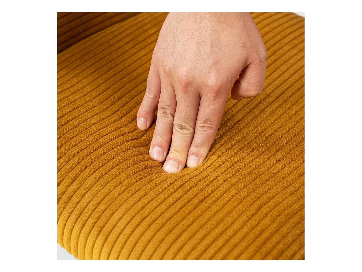 Lot de 4 chaises de salle à manger fauteuils en velours côtelé style scandinave,CROMWELL